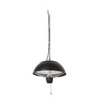 Theriona hengende varmestråler, svart, Ø 42 cm, IP24 – Lucande