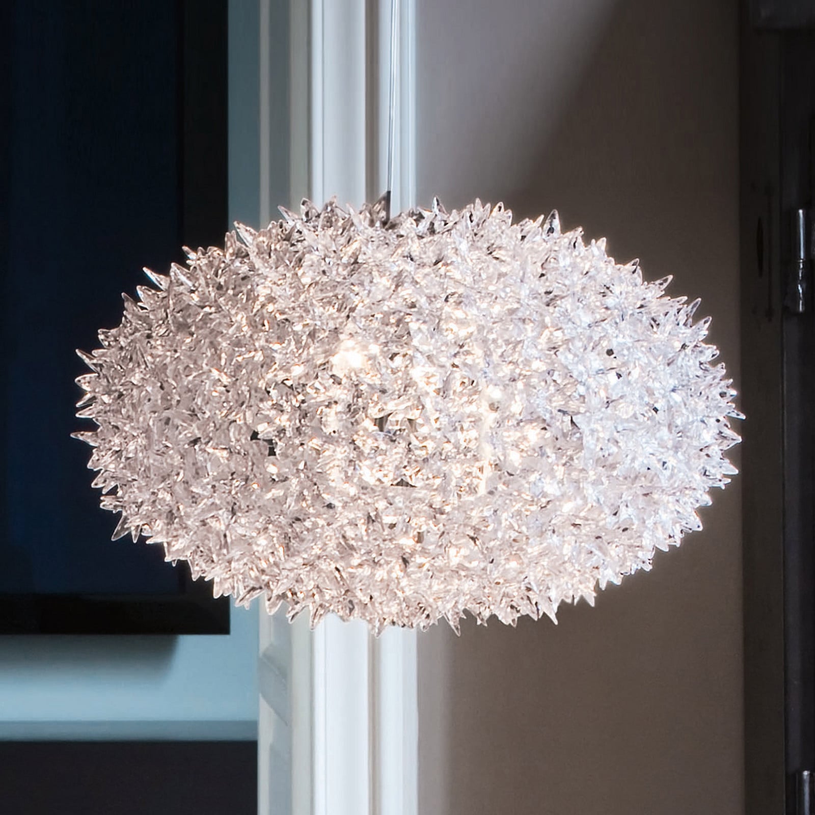 Kartell Bloom S1 lampă susp. LED G9 transparent - Camera de zi / sufragerie - design - Plastic