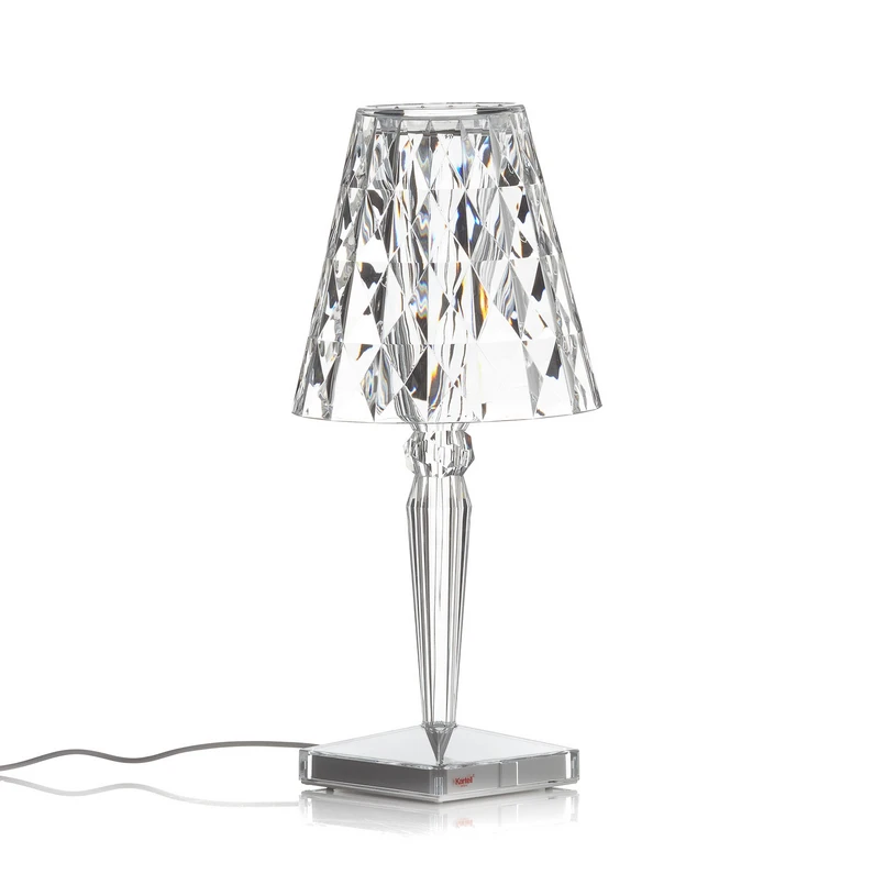 Kartell - Big Battery Tischleuchte Crystal