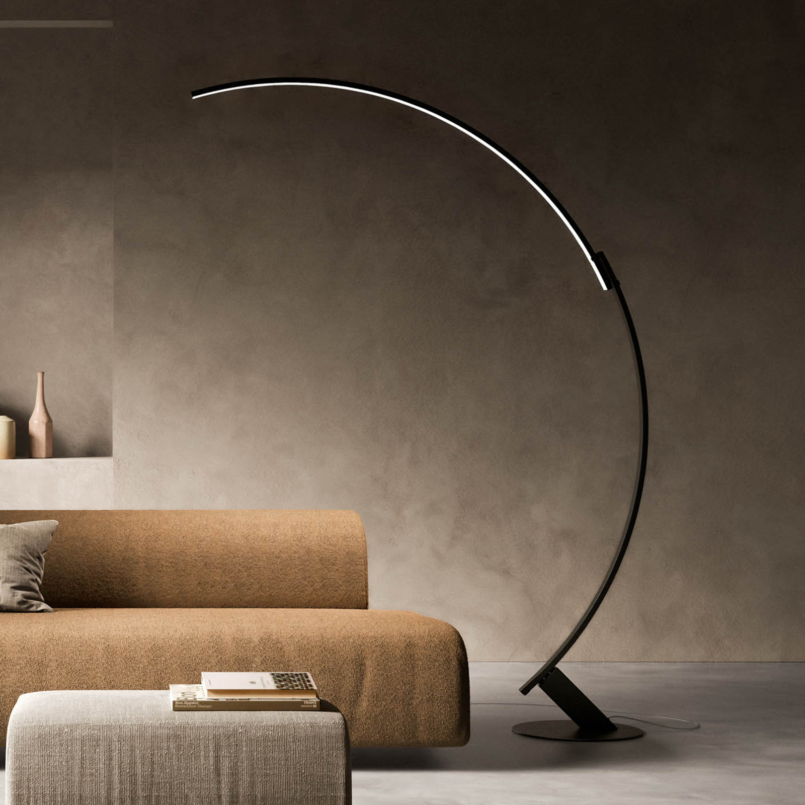 kdln LED floor lamp Kyudo, height 212 cm