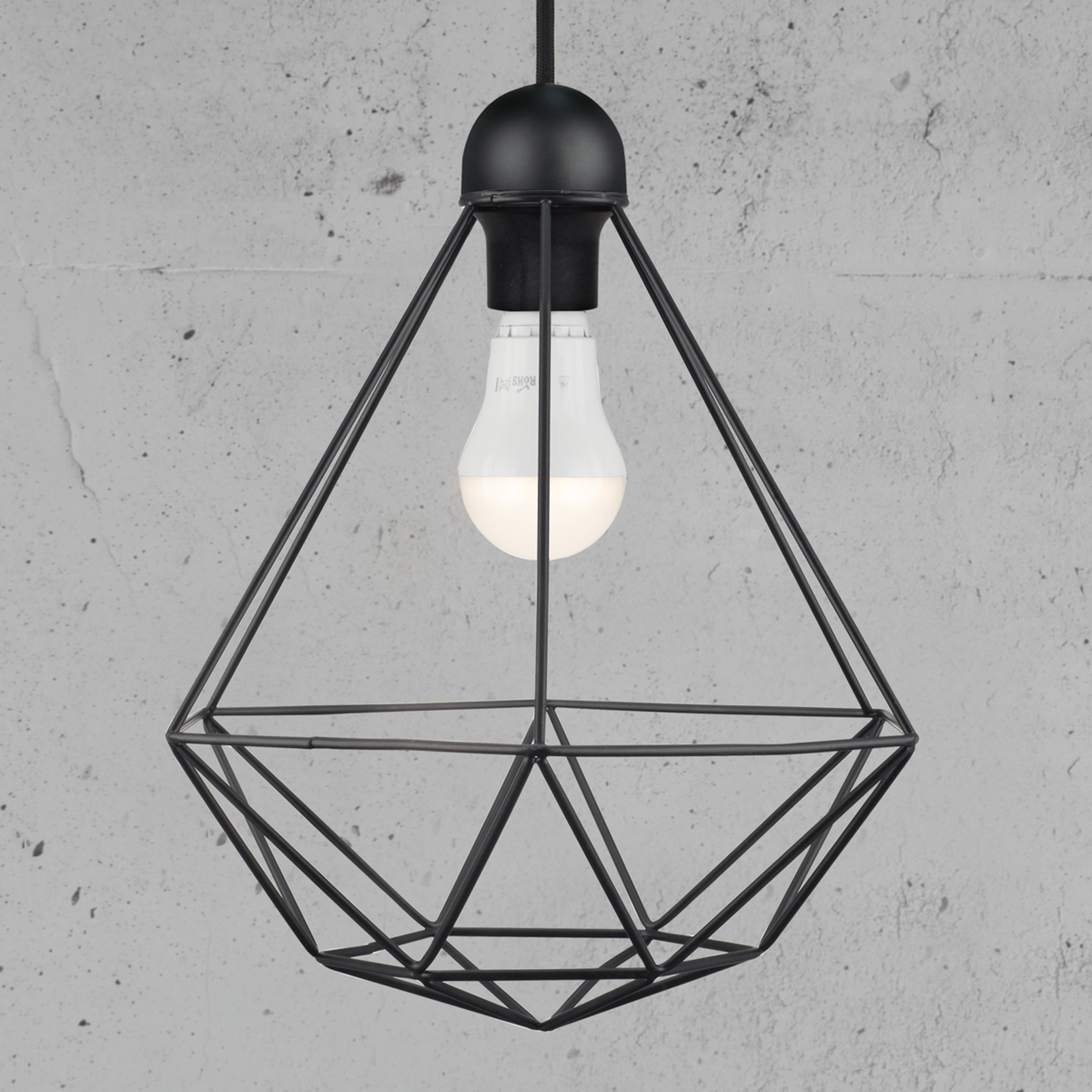 Nordlux Fashionable Tees pendant lamp, for Living / Dining Room, metal, E27, 60 W, energy efficiency: A++, H: 34 cm