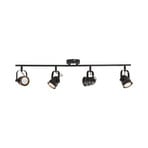Leonor Candeeiro de Tecto Black/Gold - Lindby