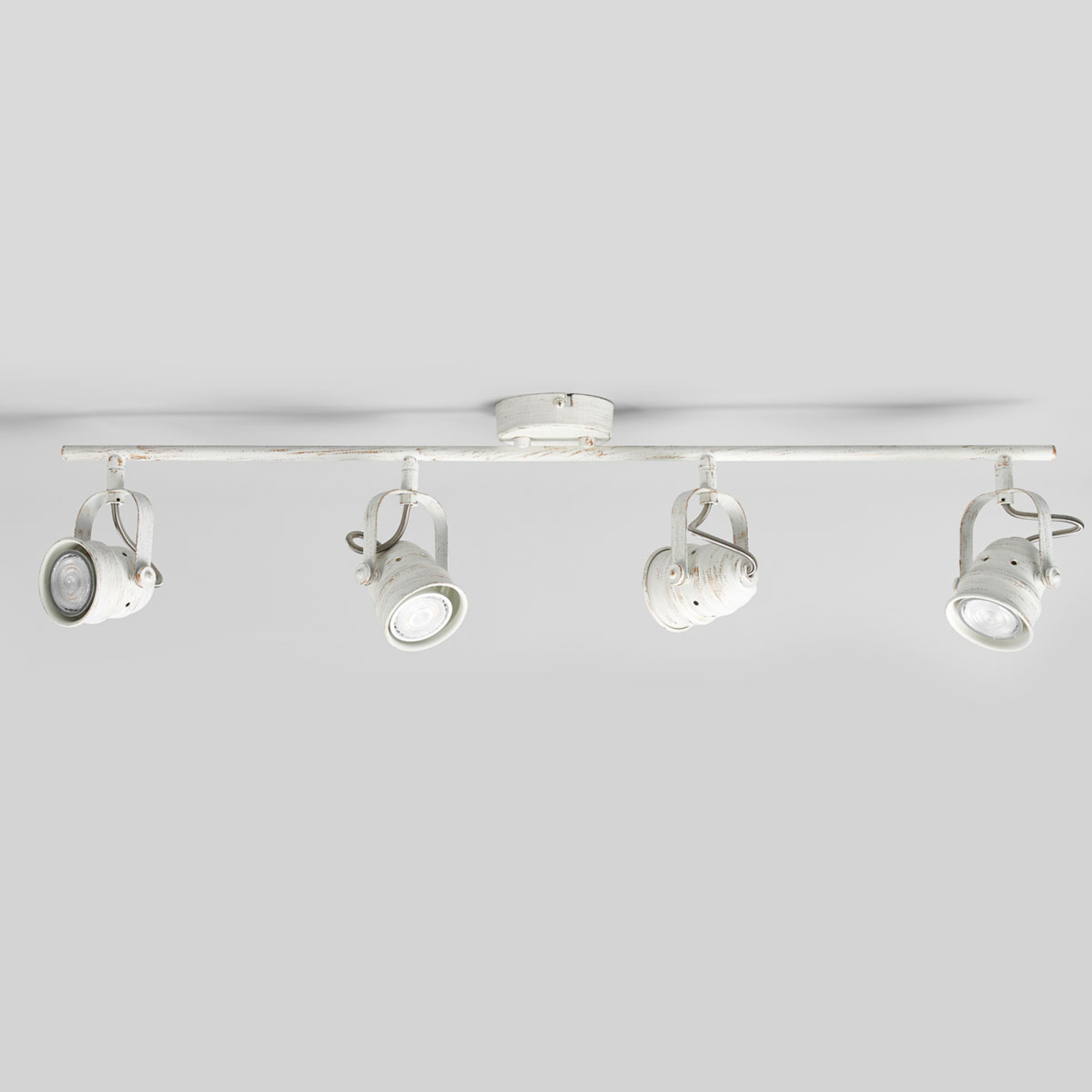 White Leonor LED ceiling light, GU10
