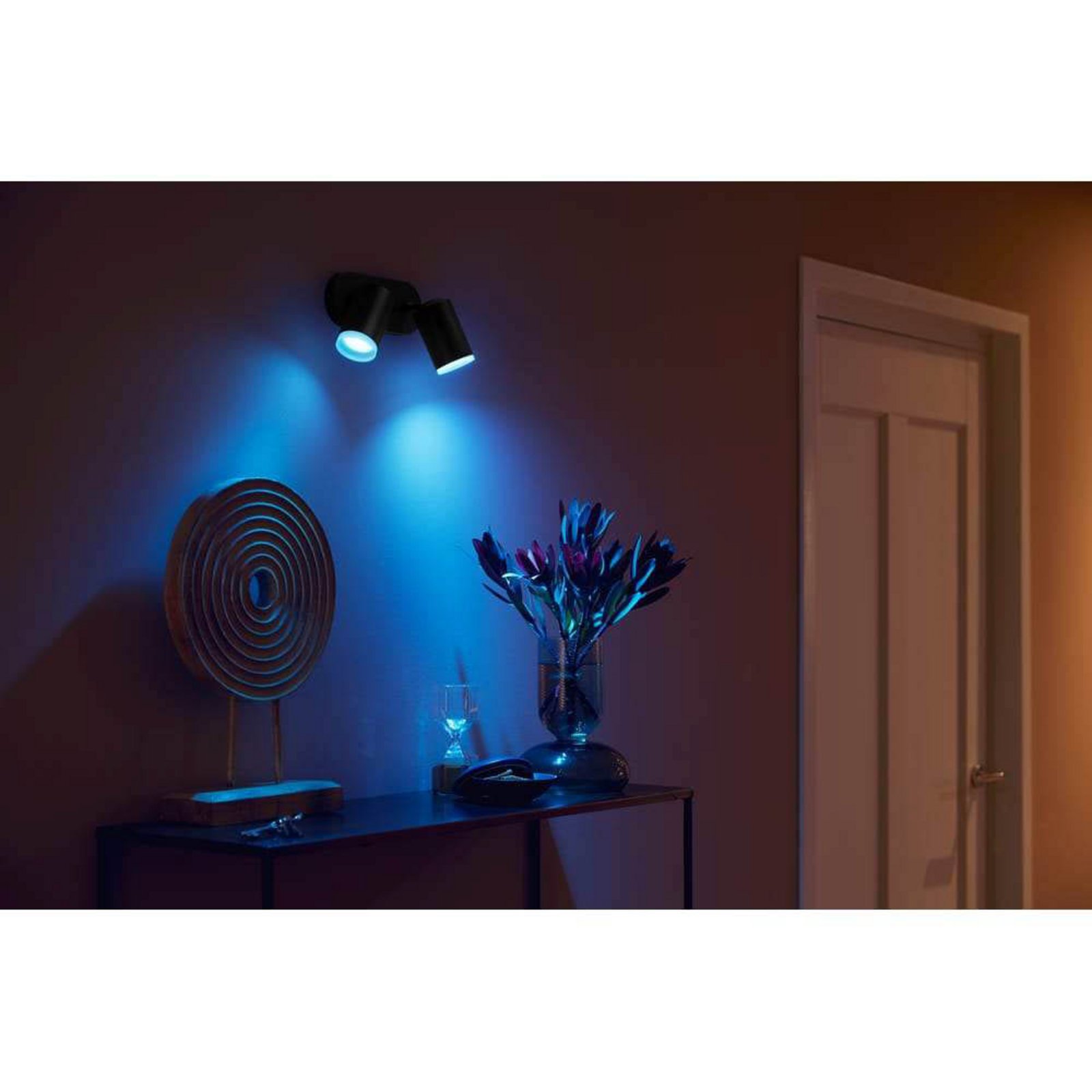 Fugato Spot 2 Plafonieră Bluetooth White/Color Amb. Black - Philips Hue