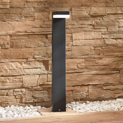 Borne lumineuse LED Dionys en gris foncé