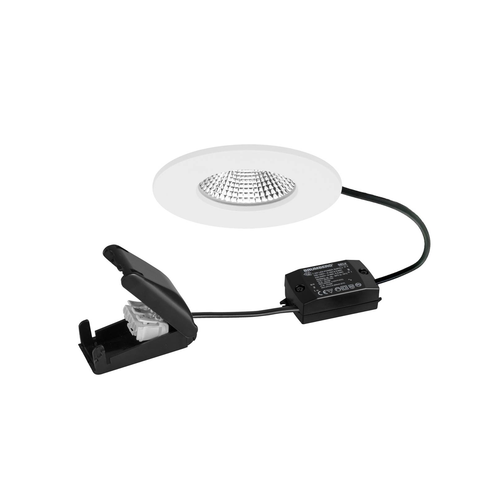 BRUMBERG LED-Spot BB20 IP65 on/off Anschlussbox strukturweiß günstig online kaufen