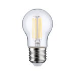 Lampadina a goccia Pauleen LED, filamento, E27, 6,5 W, trasparente, 2.700K