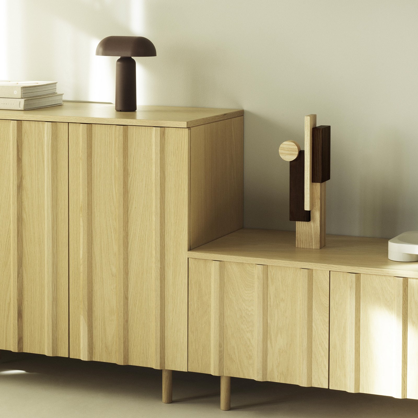 Skulptur Join groß, natur/braun, Höhe 40 cm - Normann Copenhagen