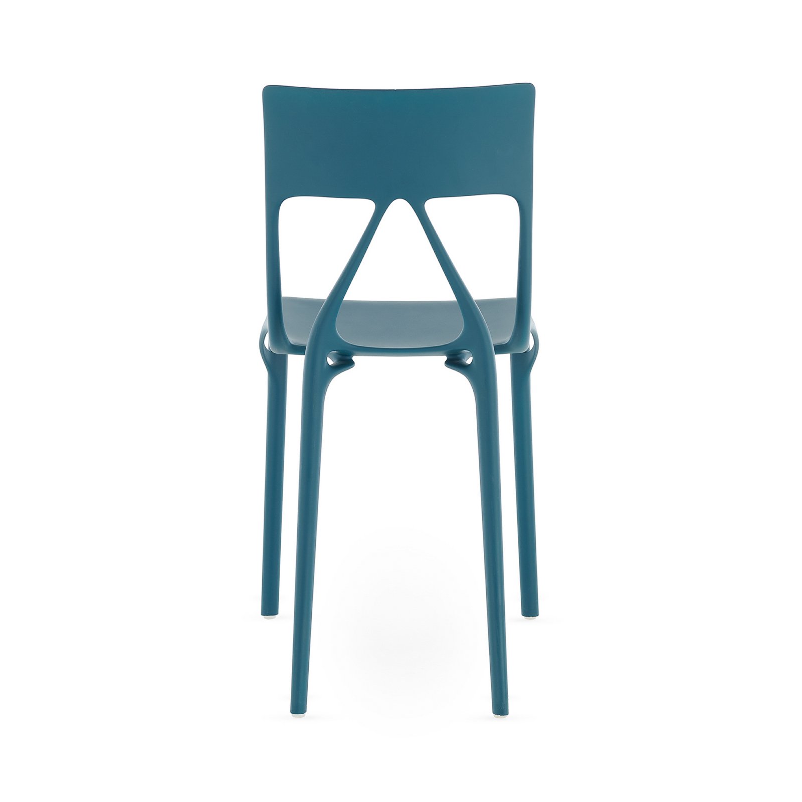 Chaises A.I. Lite, pétrole, hauteur 80 cm, lot de 2 - Kartell