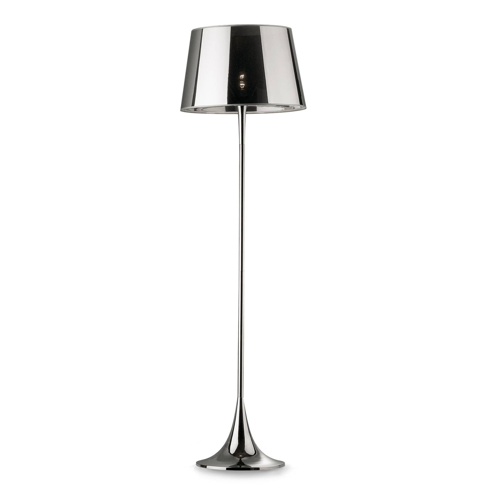 Ideallux Golvlampa London Cromo höjd 174 cm krom/klar