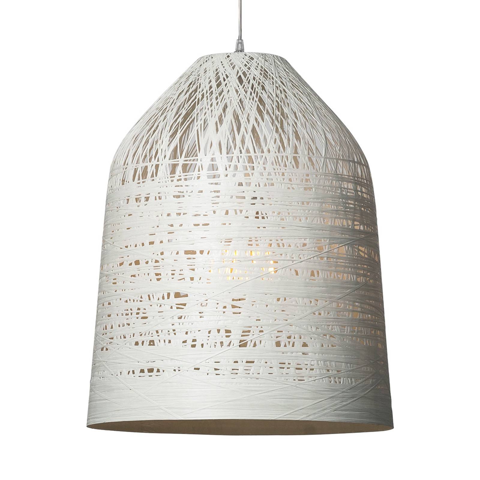 Karman Black Out - weiße Pendellampe, 50 cm