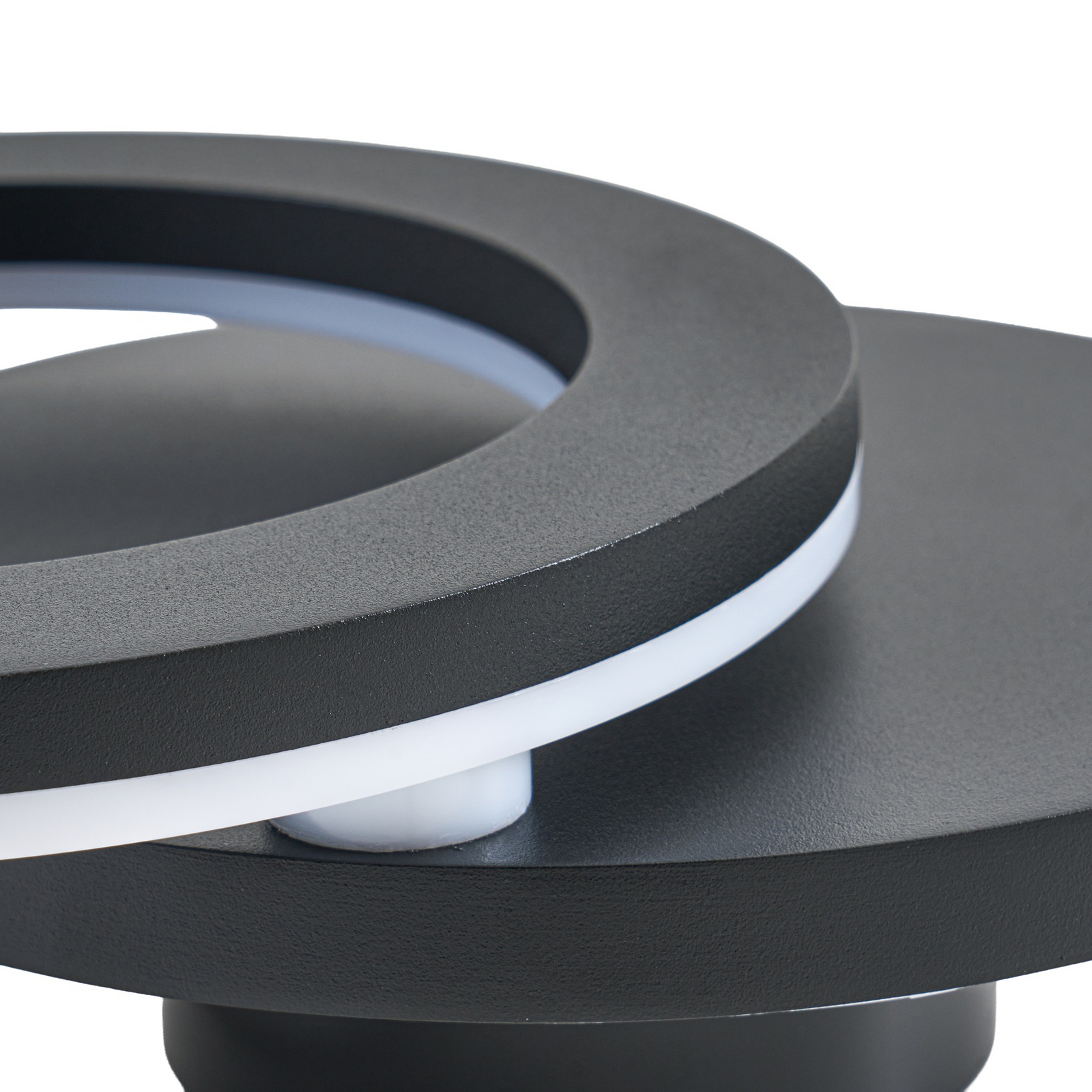 Lindby LED zunanja stenska svetilka Ilveo, črna, IP54, premična