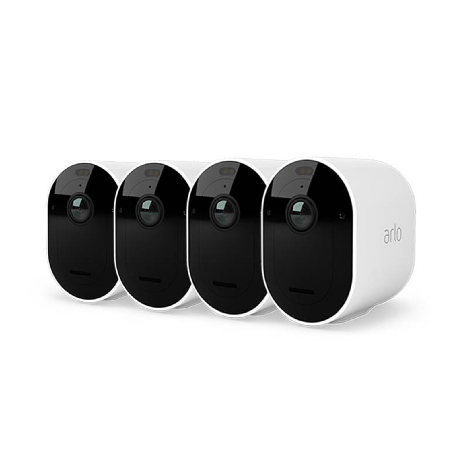 Arlo Pro 4 Sicherheitssystem mit 4 Kameras weiß