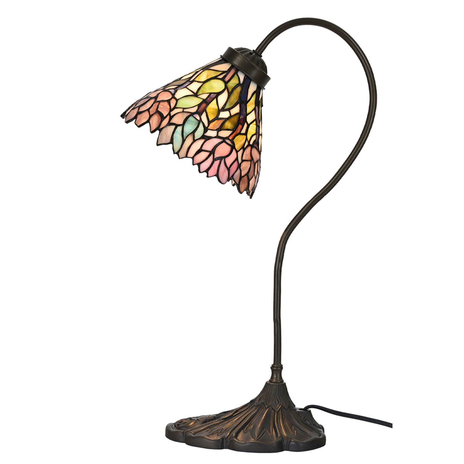 5LL-6162 table lamp, Tiffany-style lampshade