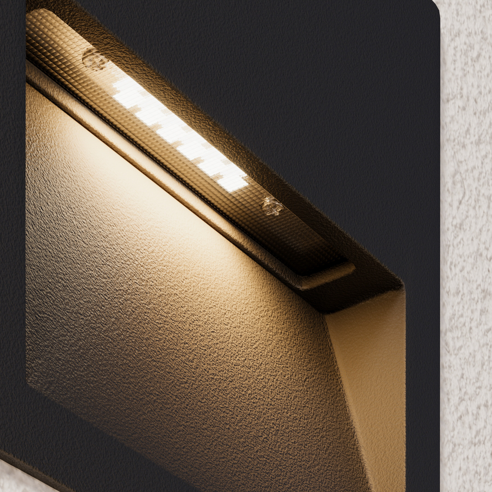 Loya Square Spoturi Exteriorul Încastrat IP54 Dark Grey - Lucande