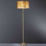 Elegant floor lamp Loop Gea with gold leaf coating
