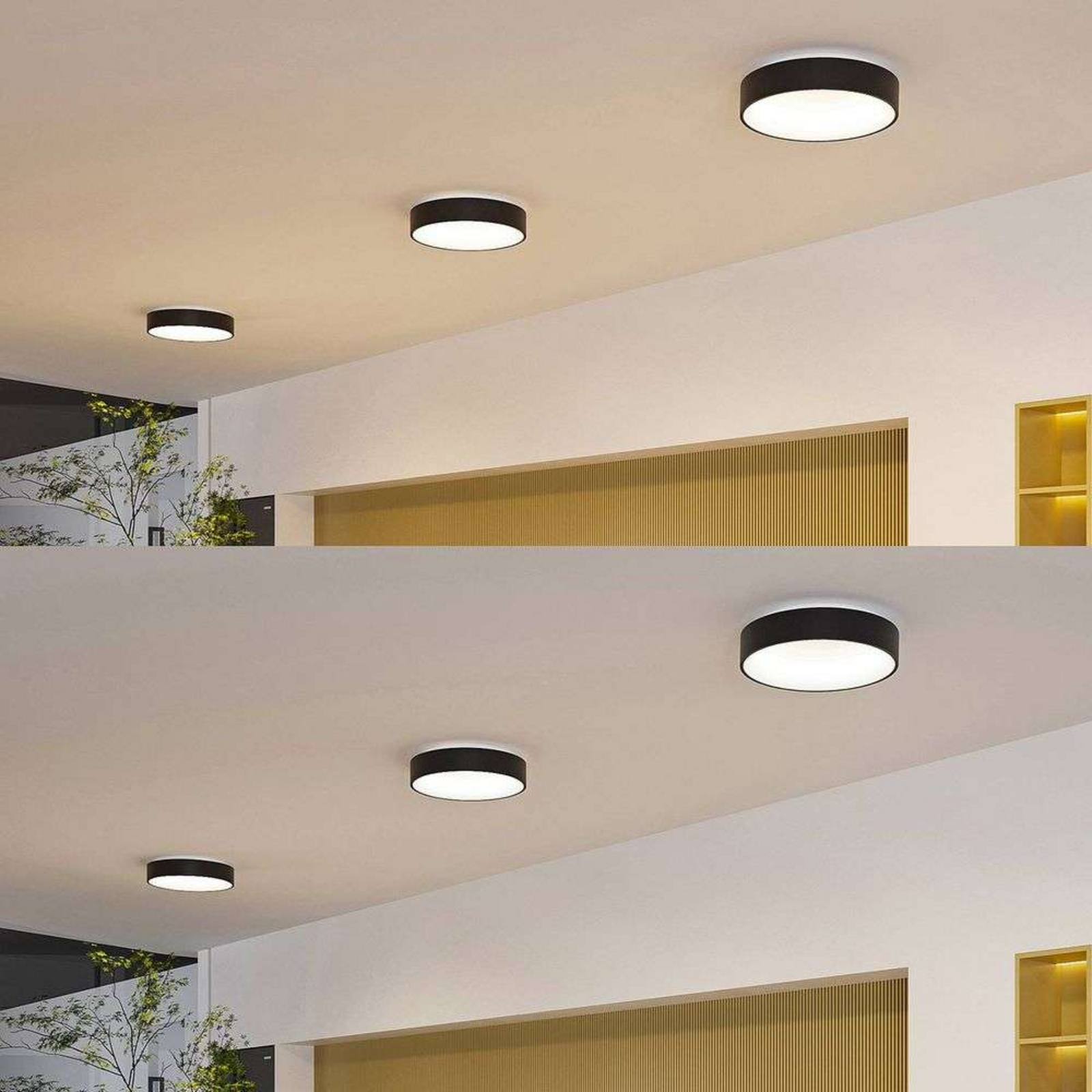 Aleksi Round LED Stropna lampa Ø45 Crna - Arcchio