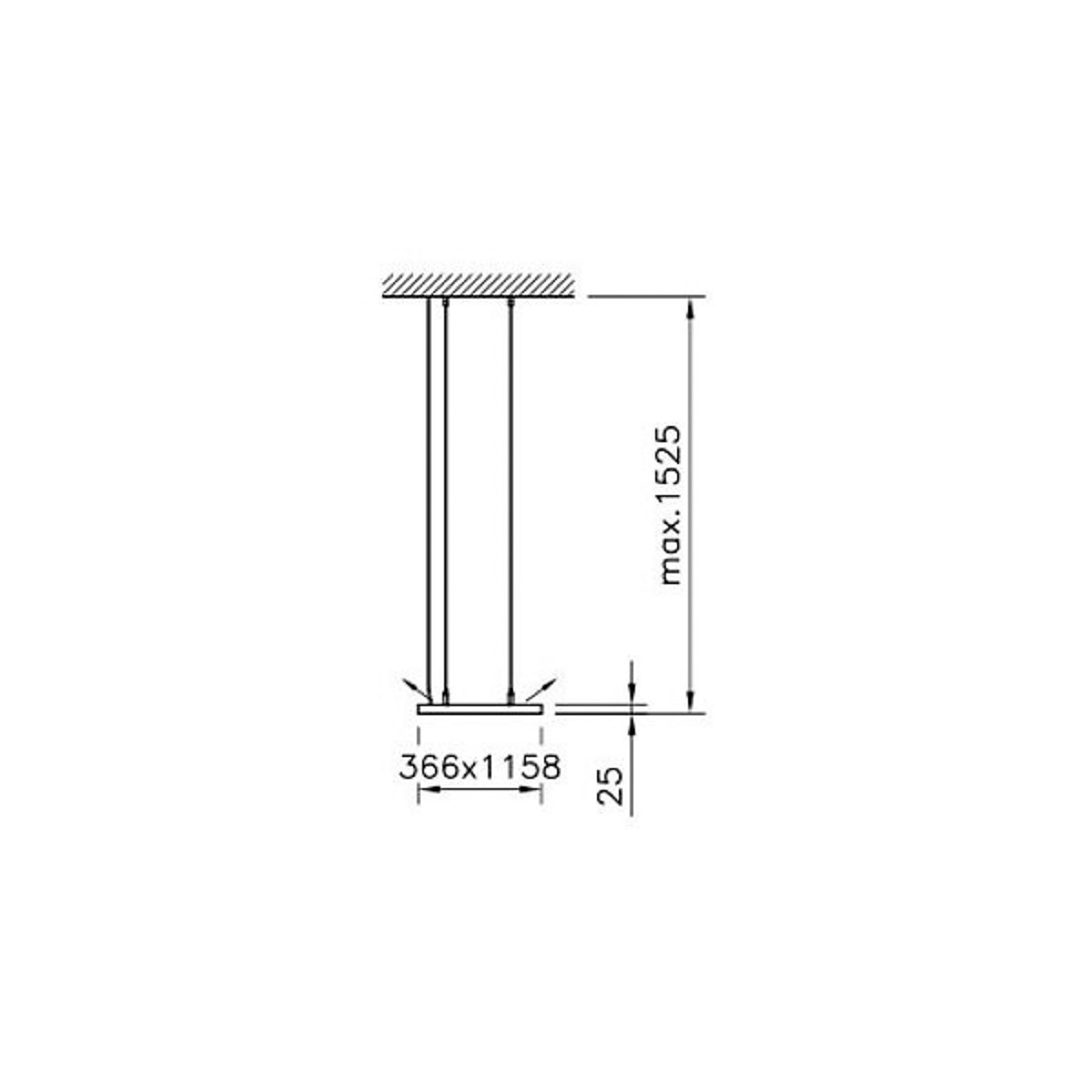 Regent Dime LED kantoor hanglamp zonder noodverlichting