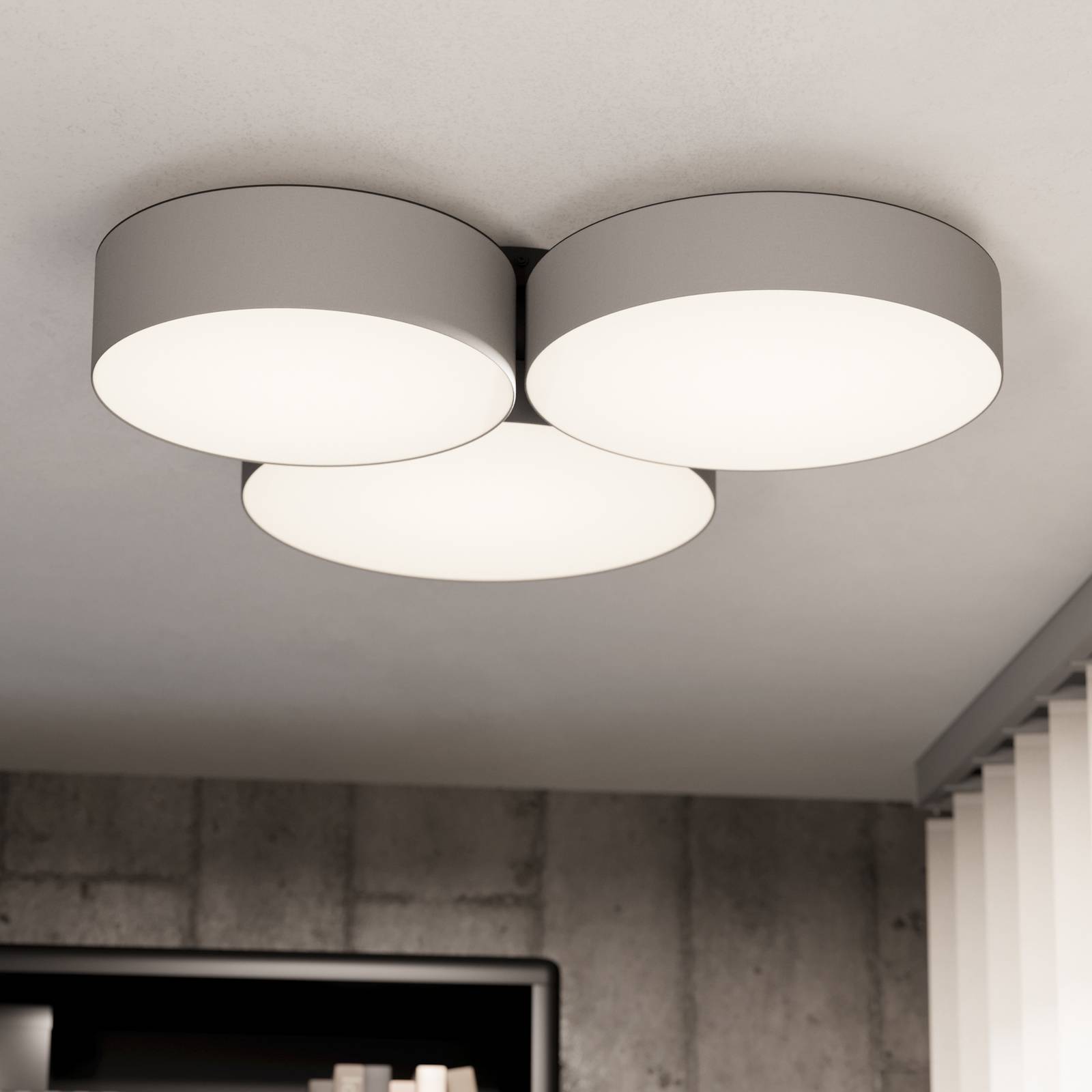 EGLO connect Smart-LED-Deckenleuchte Barbano-Z, grau günstig online kaufen