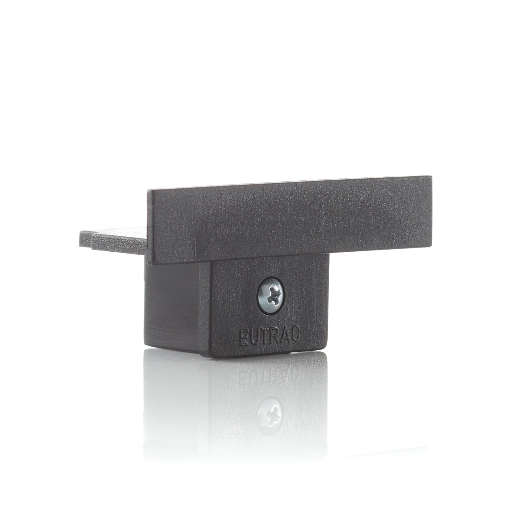 EUTRAC Eutrac end cap for recessed track, black, W: 0.9 cm