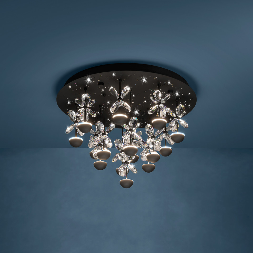 Stars of Light Pianopoli LED-taklampa svart 50 cm, svart från Stars of Light