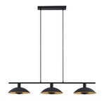 Narisara Long Pendant Black/Gold - Lindby