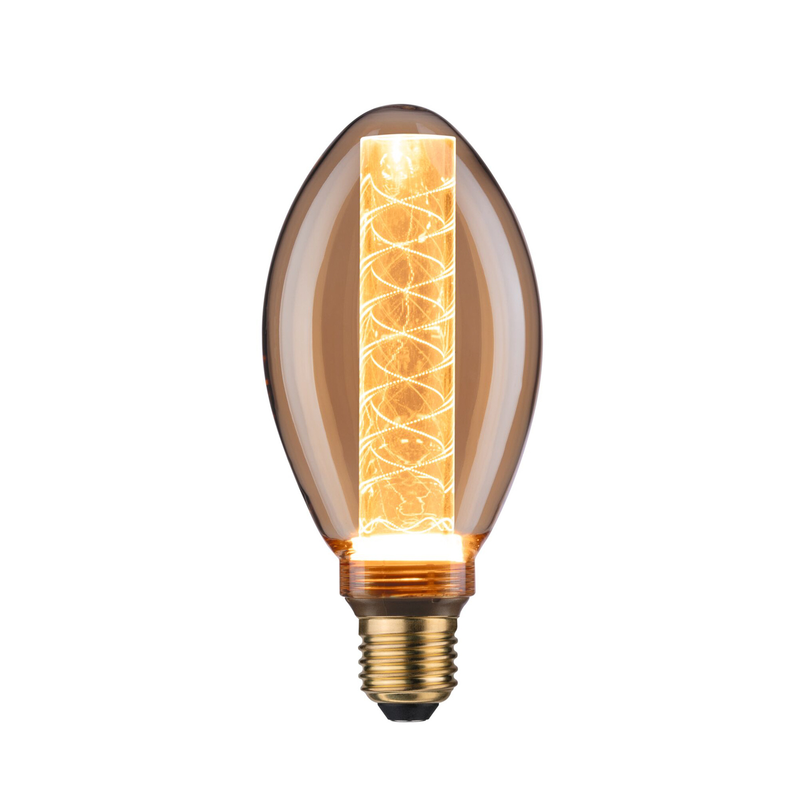 LED-lampa E27 B75 4W Inner Glow spiralmönster