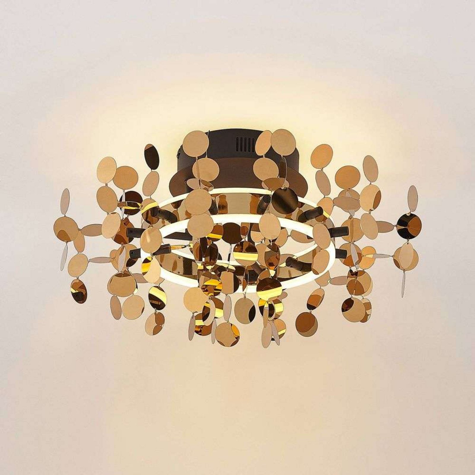Glimmo LED Mennyezeti Lámpa Brass - Lucande