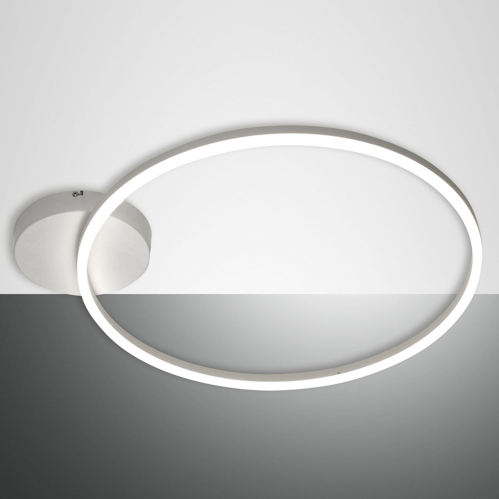Fabas Luce Plafonieră LED Giotto 1 bec alb - Camera de zi / sufragerie - modern - Metal