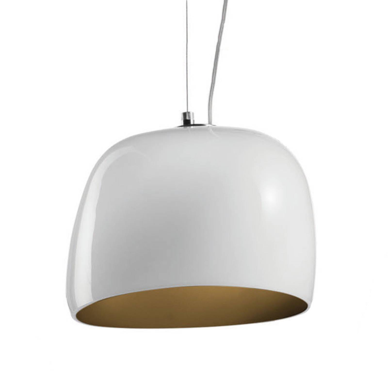 Hanglamp Surface Ø 27 cm, E27 wit/aardbruin