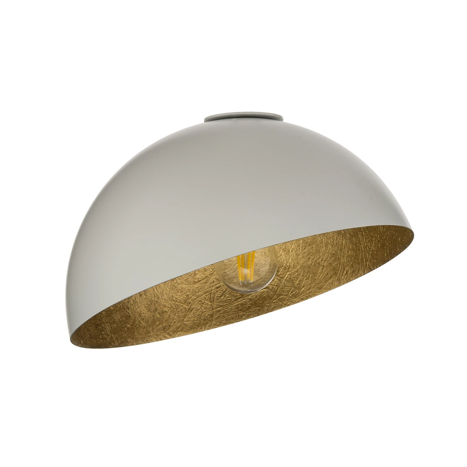 Plafonieră Sfera, Ø 35cm, alb/auriu