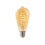 Ampoule LED ST64 Edison E27 4,7W 822 smart ambré