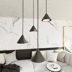 Elit pendant light, 4-bulb, Ø 30 cm, black, metal, GX53