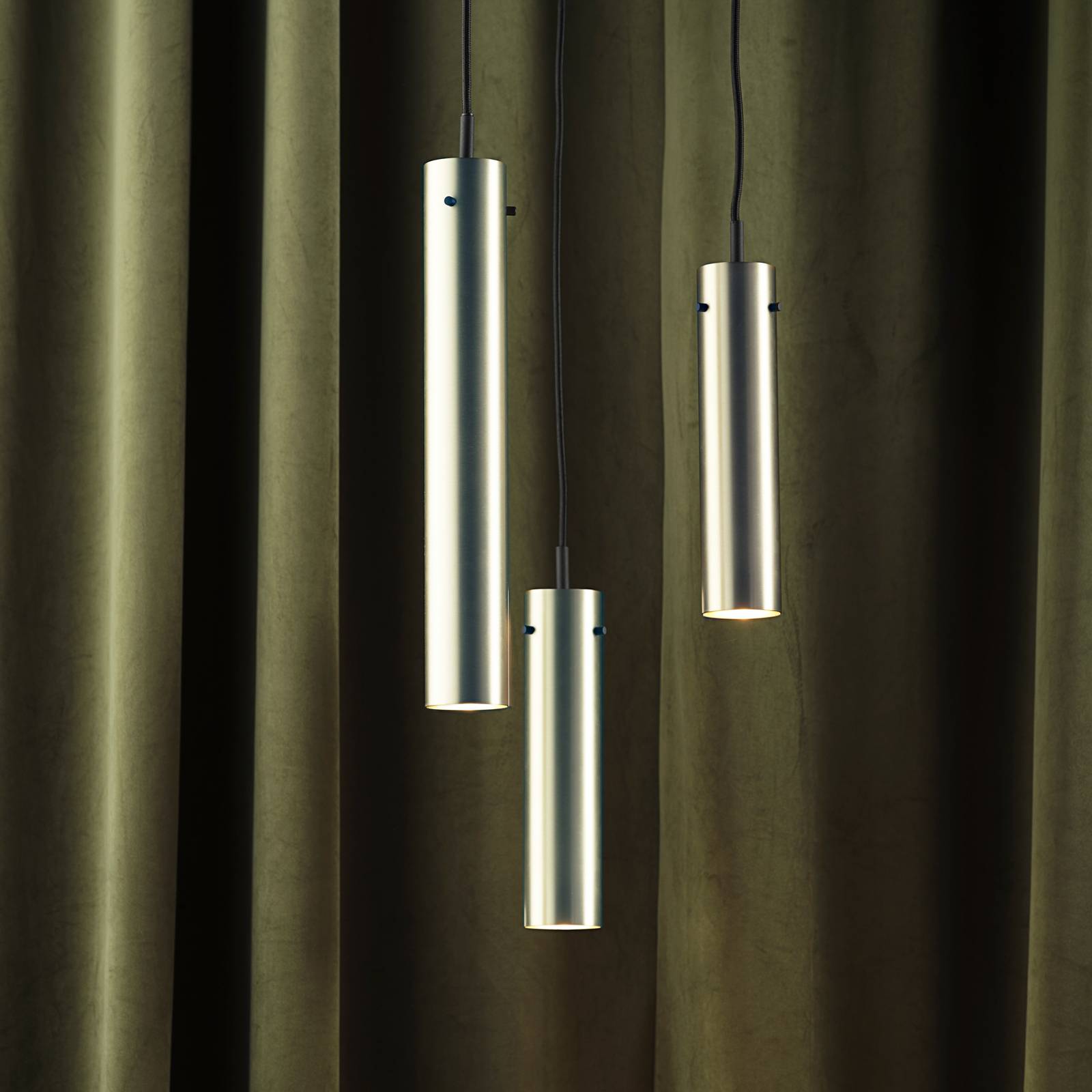 Zdjęcia - Żyrandol / lampa FRANDSEN Lampa wisząca  FM2014, stal polerowana, wysokość 24 cm 