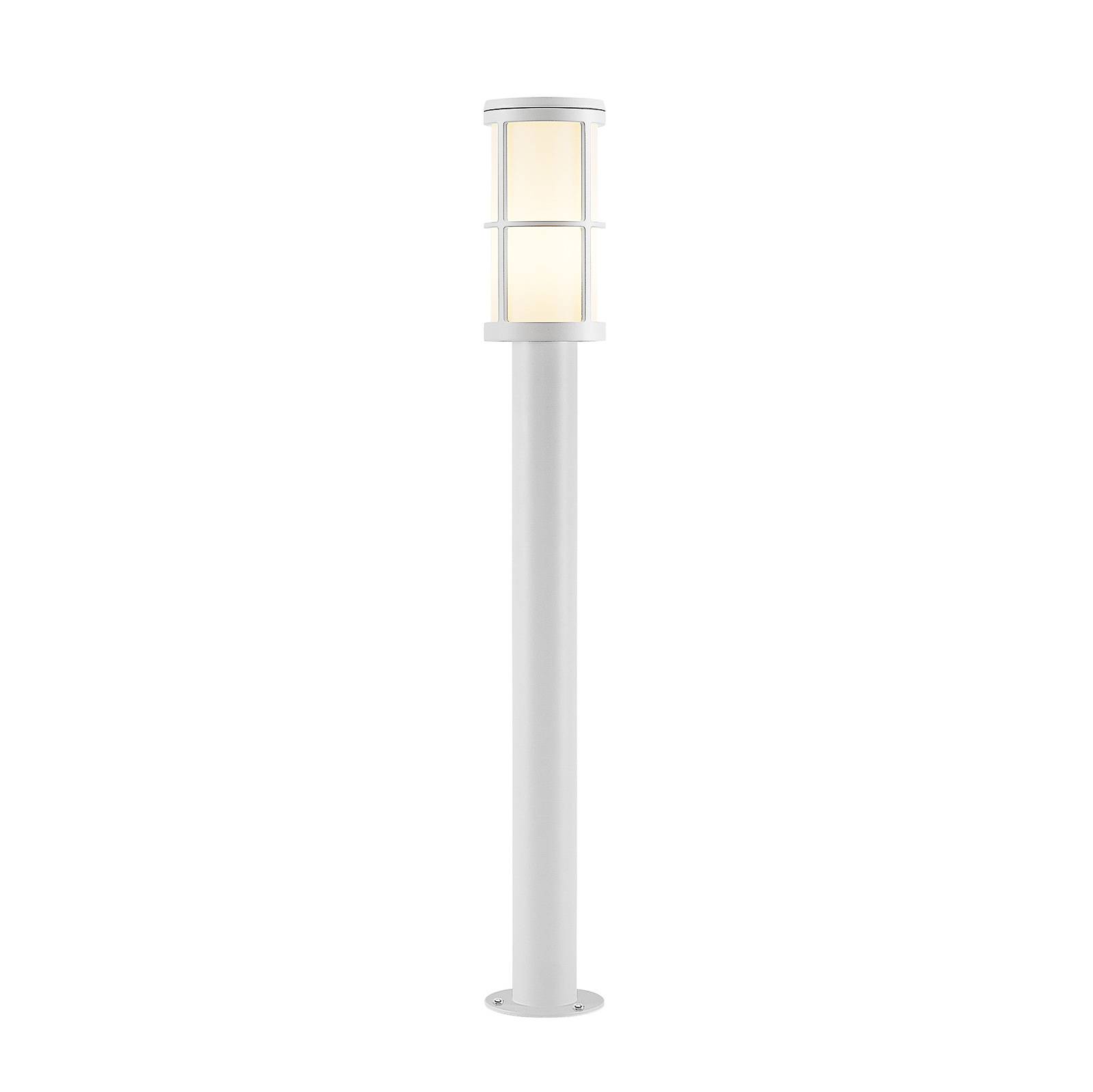 Lucande Kelini path light, 90 cm, white, die-cast aluminium, plastic, E27, 18 W, H: 90 cm