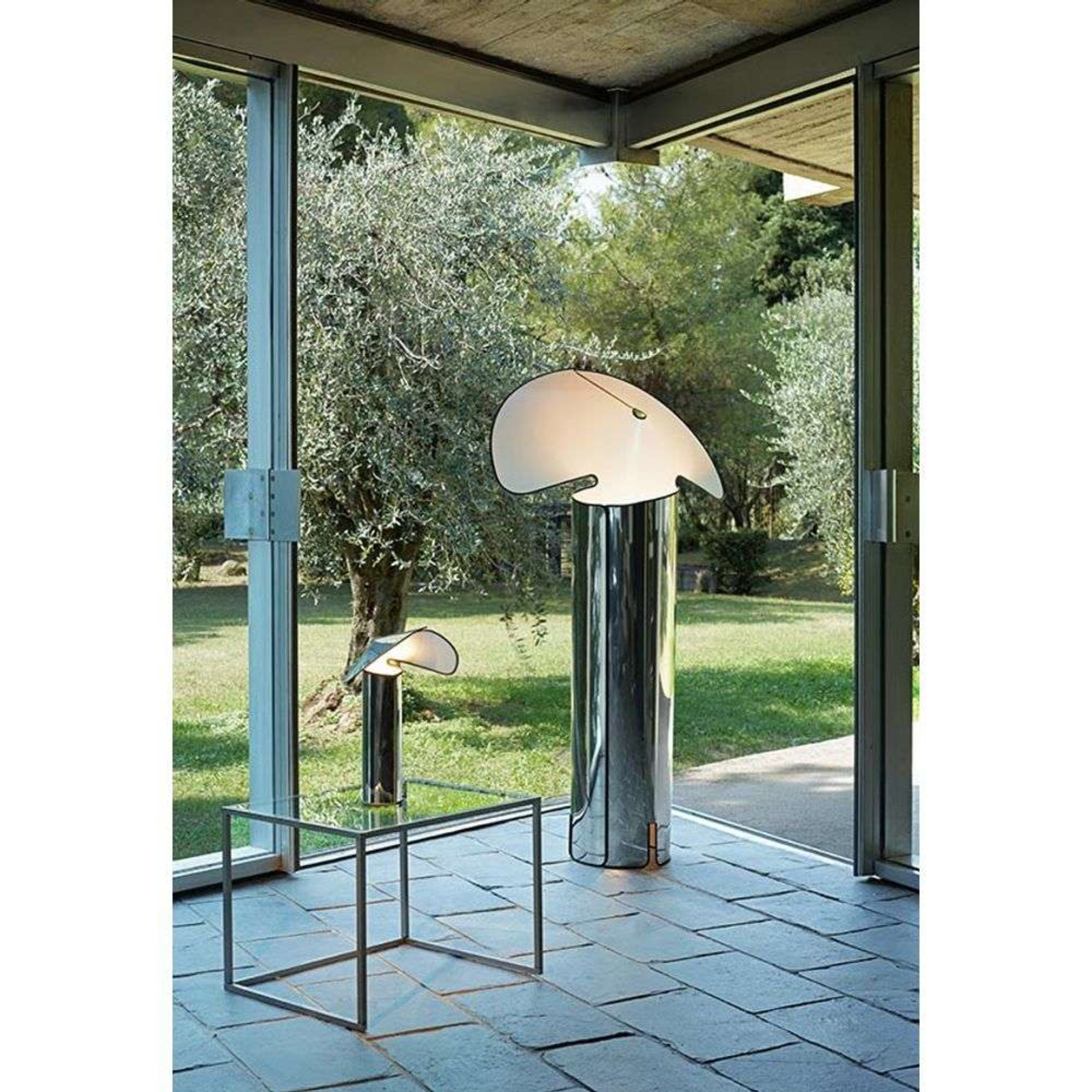 Chiara F Lampadar Stainless Steel - Flos