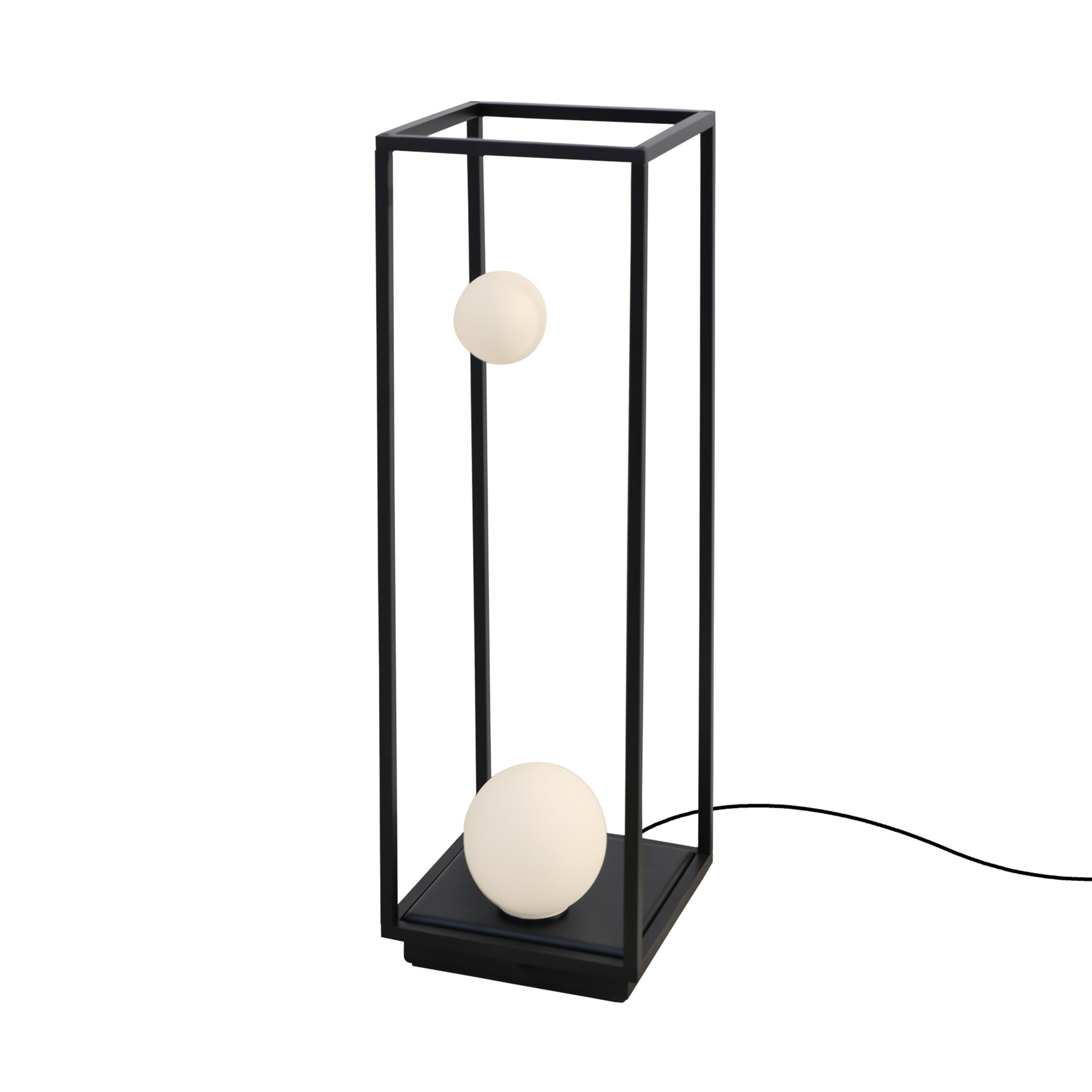 Karman Abachina -LED-lattiavalo IP65 70cm musta