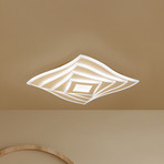 Lámpara LED de techo HERO, arena, 40 x 40 cm, control remoto, CCT atenuable