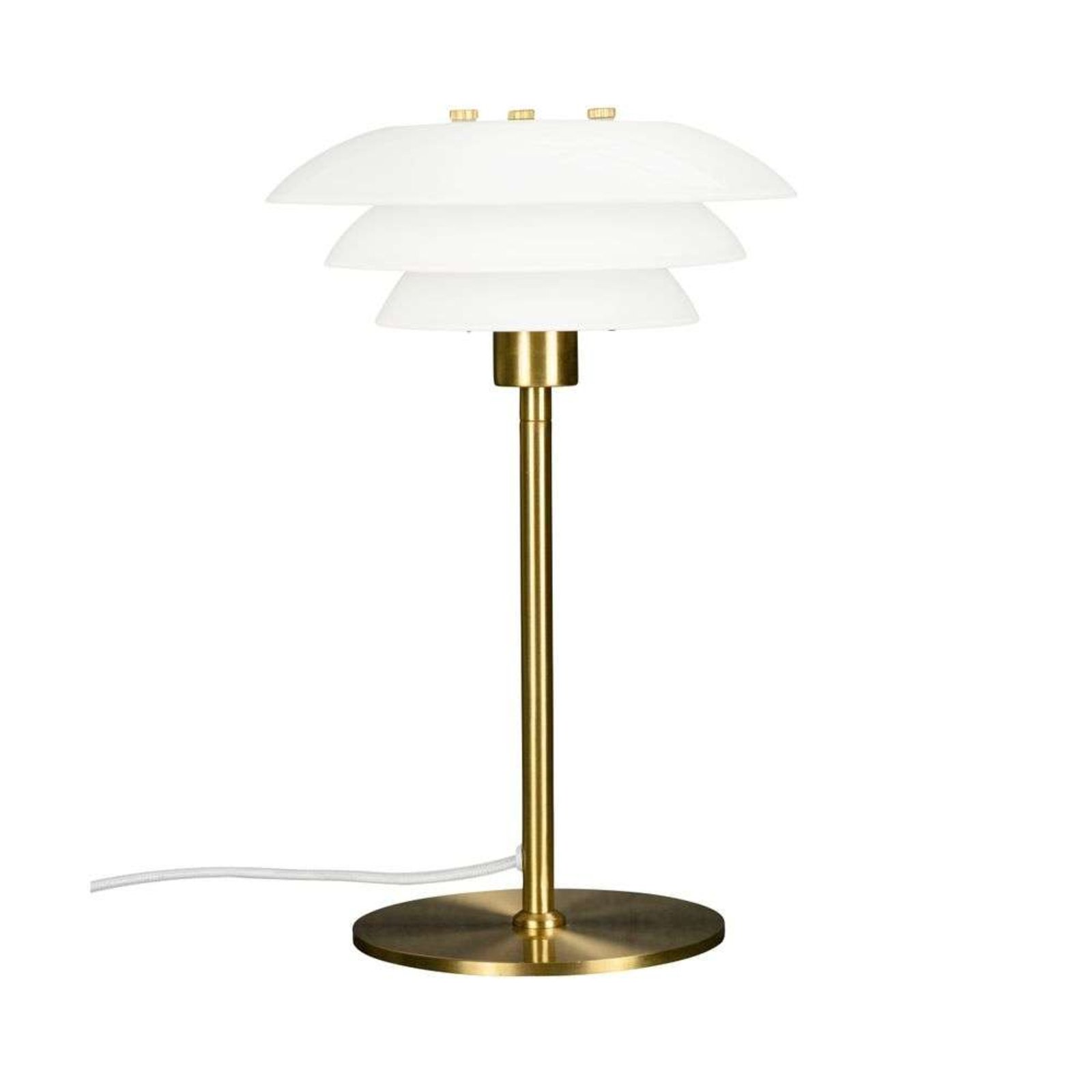 DL20 Table Lamp Opal/Brass - DybergLarsen