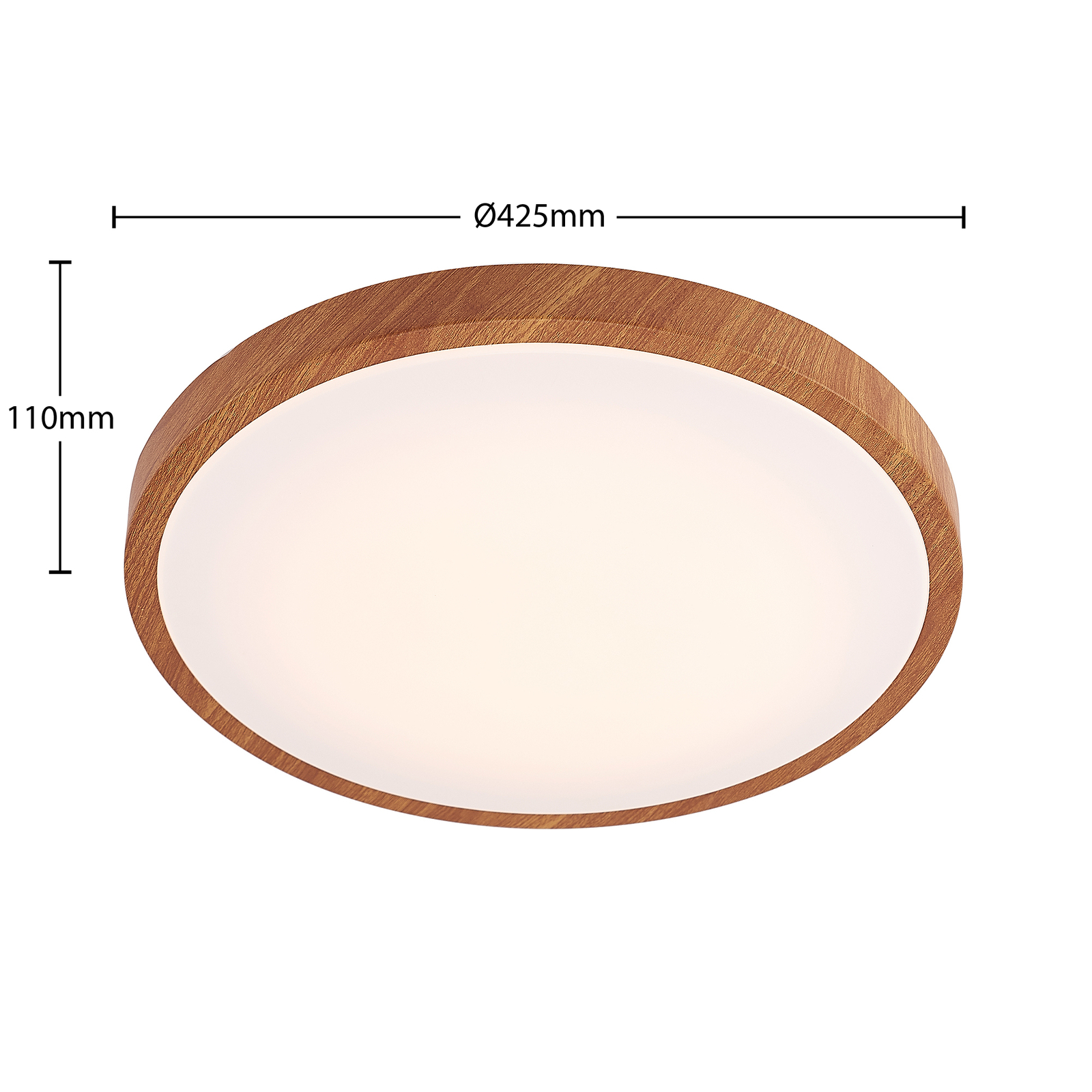 Lindby Mynte stropné LED svietidlo okrúhle 42,5 cm