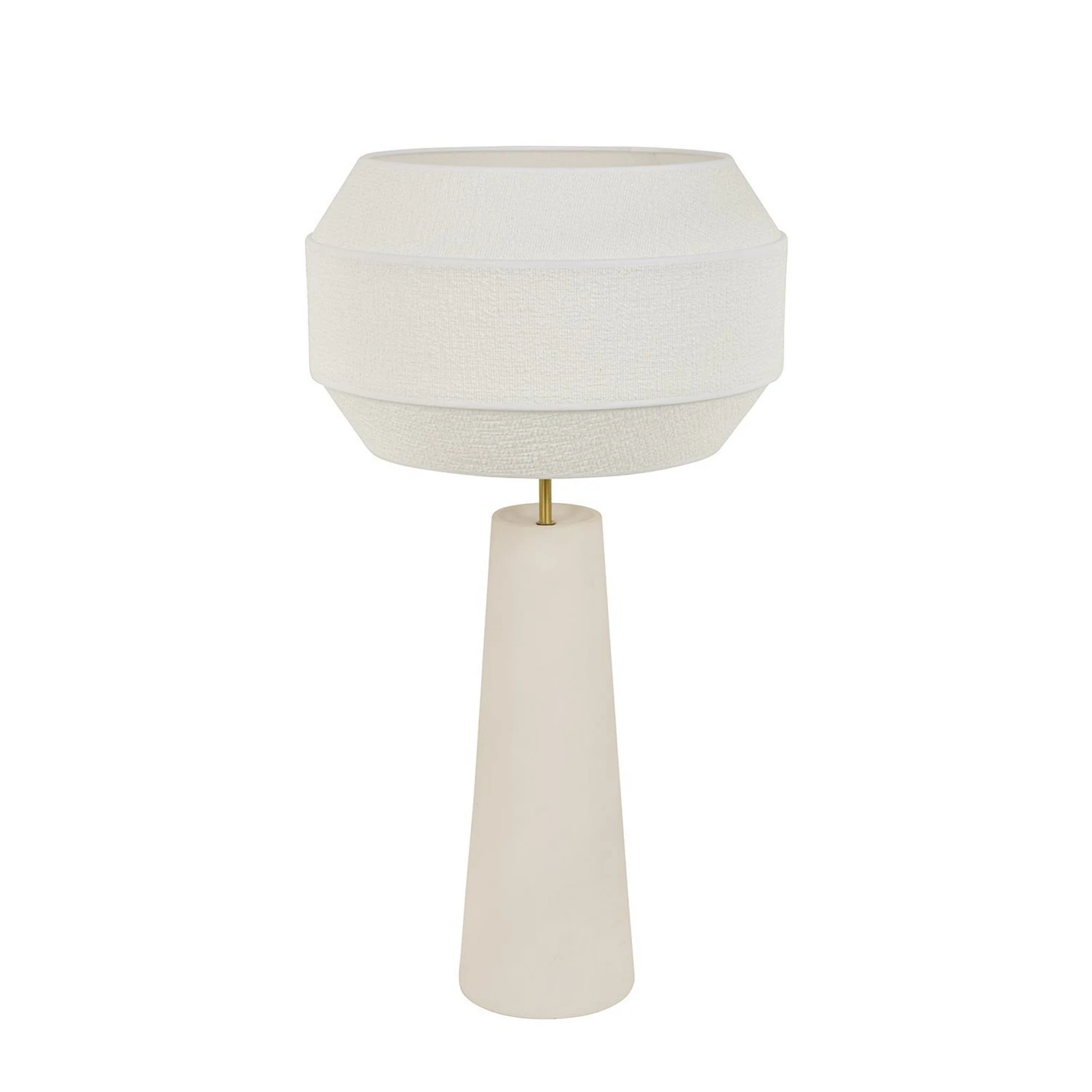 MARKET SET galda lampa Cosiness, 85 cm, balta, metāls/audums