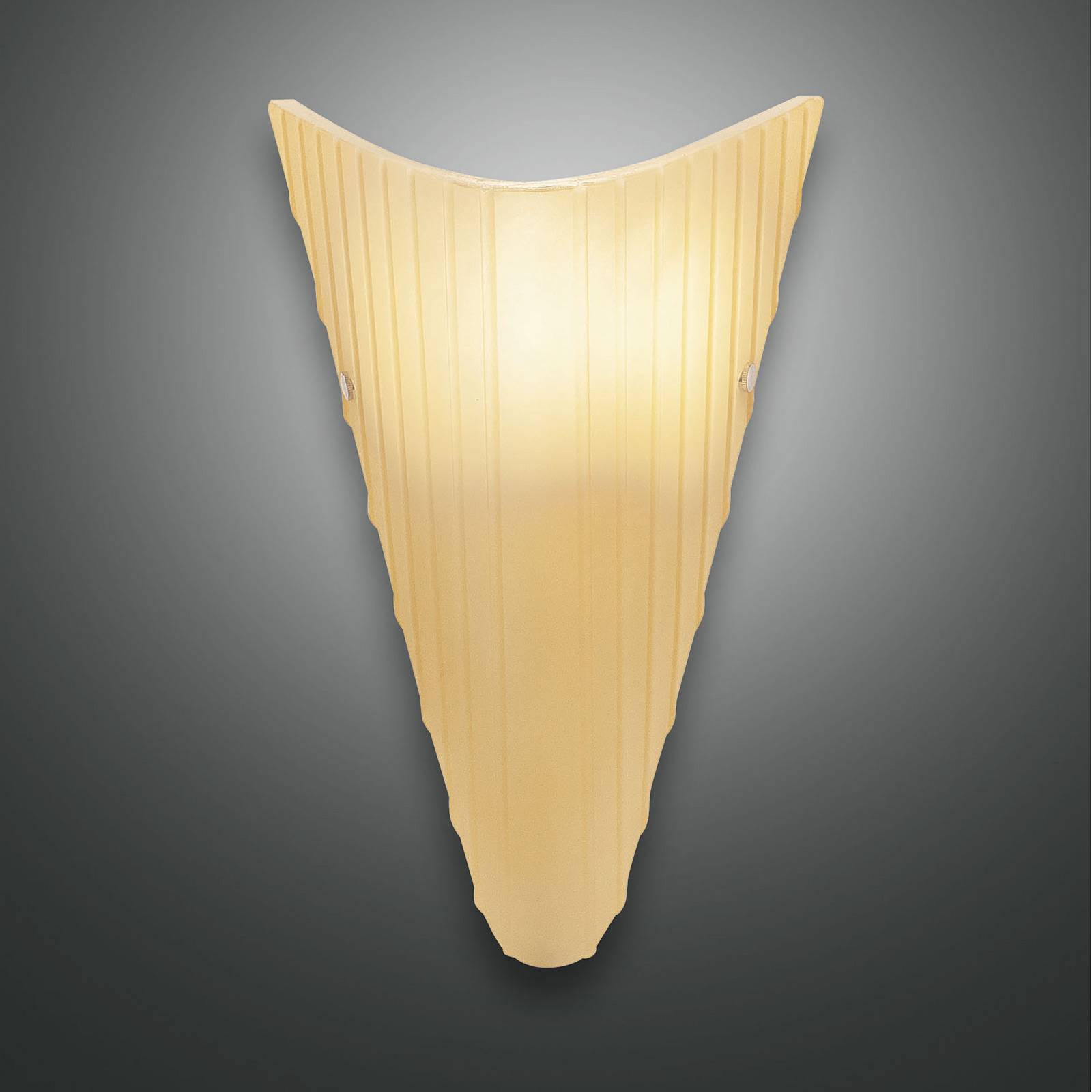 Fabas Luce Vegglampe Fly med glasskjerm, ravfarget | ravfarget