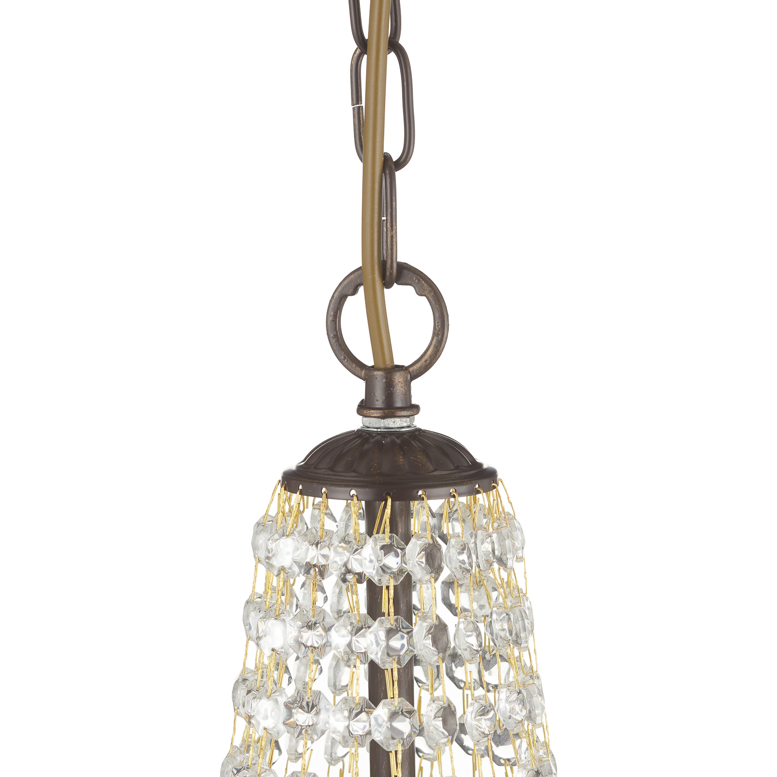 Arila hanglamp, kristallen kettingen, Ø 25 cm