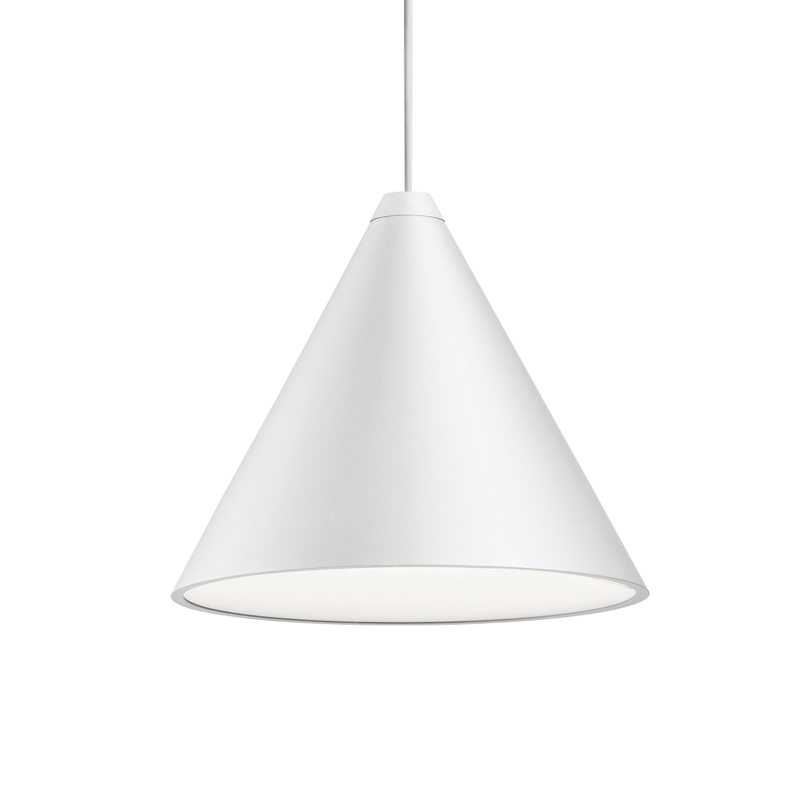 FLOS String Light Cone suspendu blanc 12 m touch