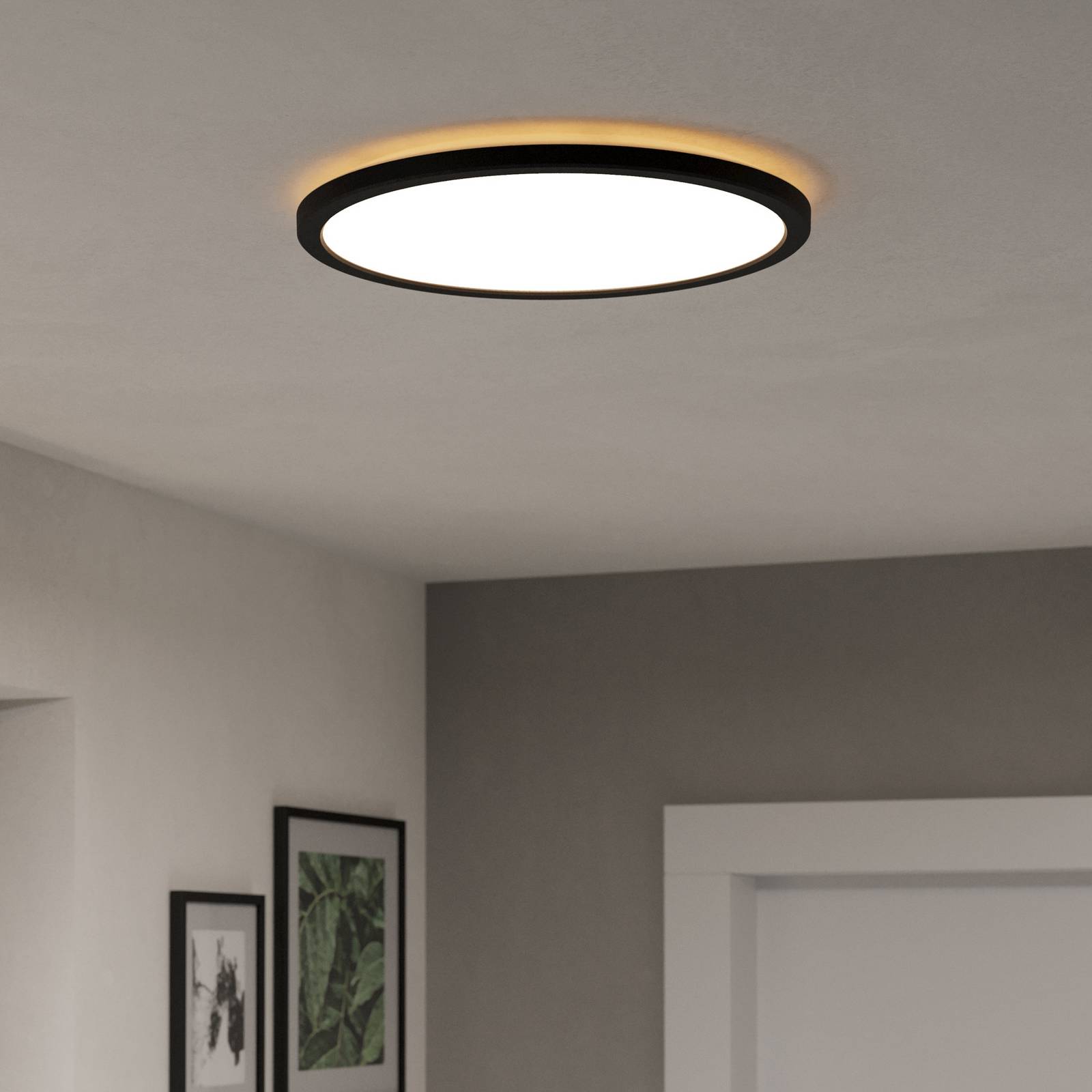  Eglo Connect Eglo Connect Led Ceiling Lamp Rovito-z, Black, ø 39 Cm 