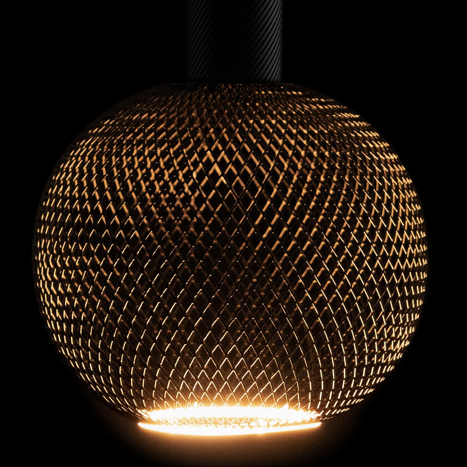 SEGULA LED Floating Cage svart G180 E27 5W 2 200 K dimbar