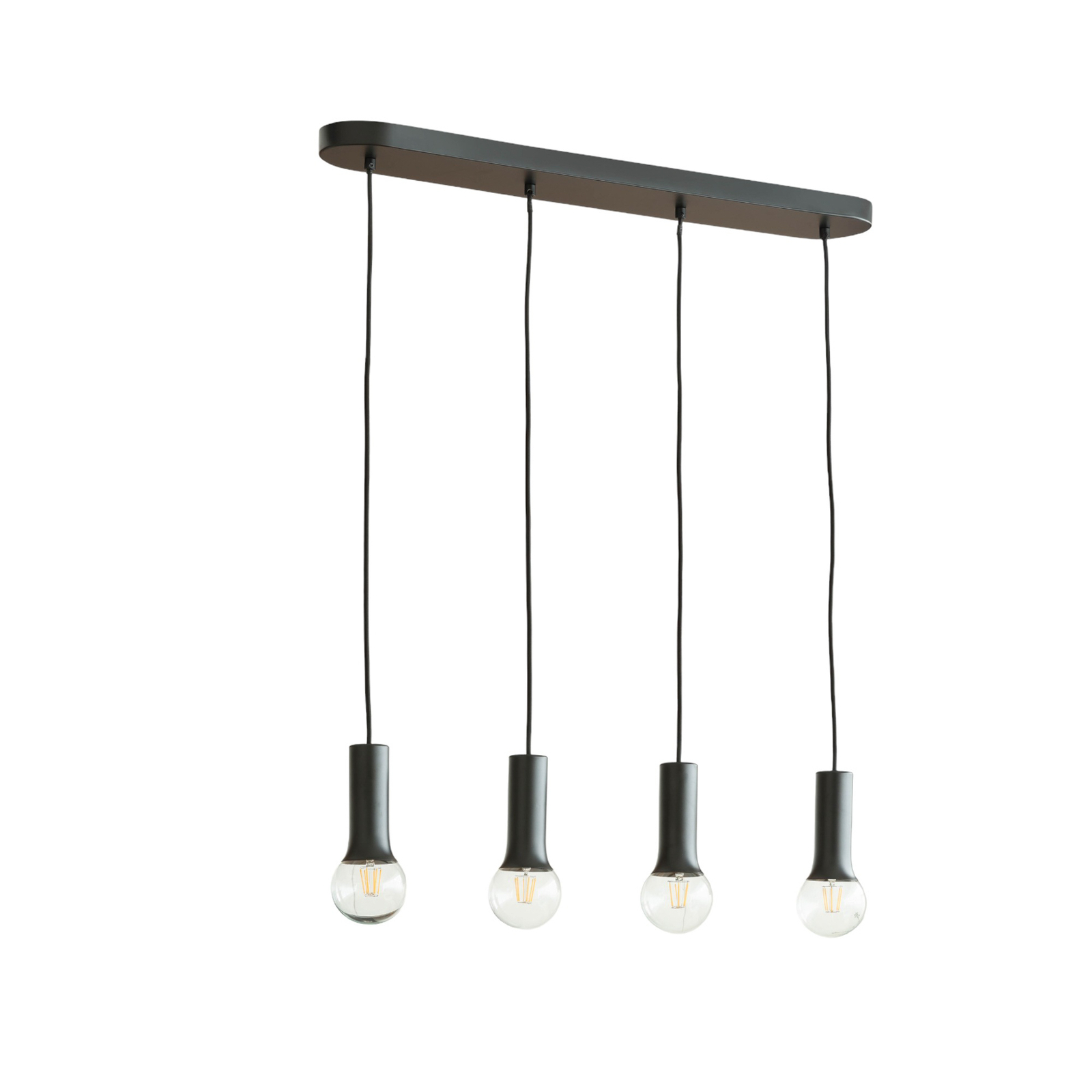 Lindby Fipas hanglamp zonder kappen, 4-lamps