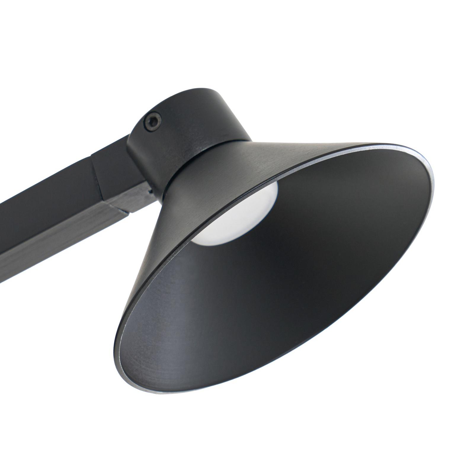 Lucande LED wall light Steve, black, 24 cm, USB, dimmable Lucande LED wall light Steve, black, 24 cm, USB, dimmable