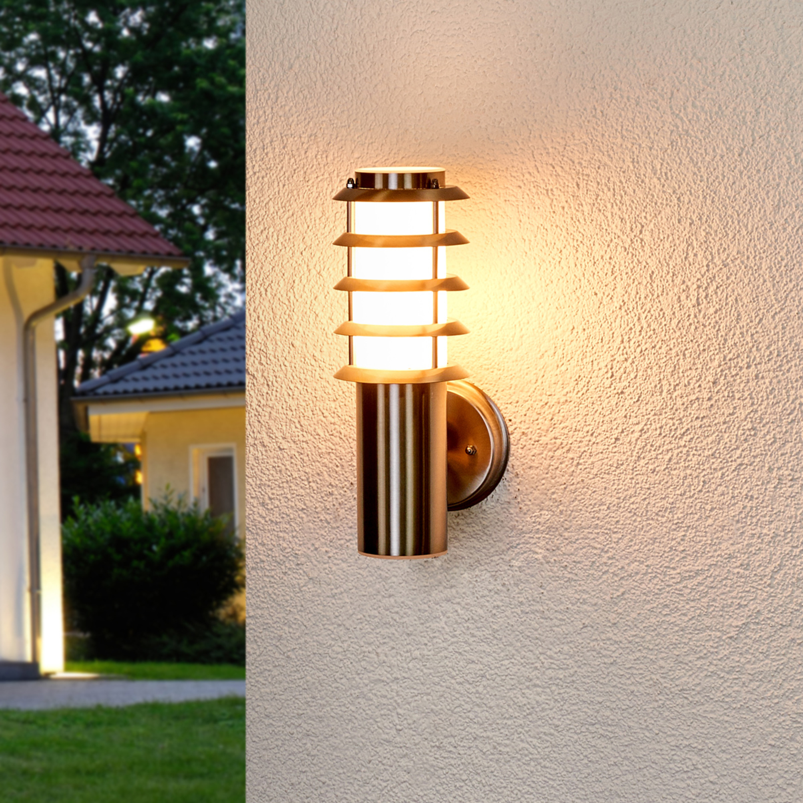 Selina stainless steel outdoor wall light