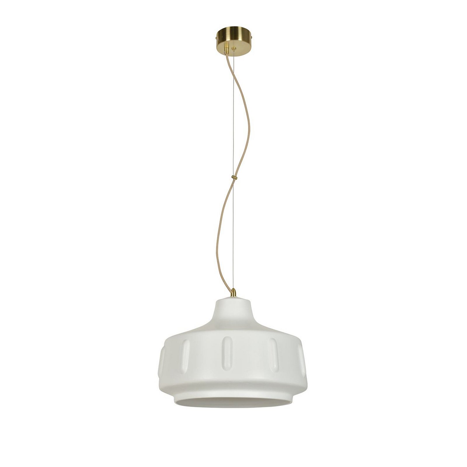 MARKET SET Jimmy hanging light, Ø 38 cm, white, ceramic